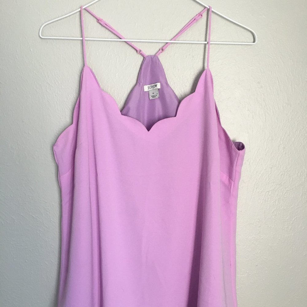 J.Crew Scalloped Tank Cami Top Size 12